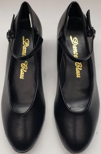 Airport Easy Snow Grip 1.25" Chanel -- Women's Closed Toe Practice Ballroom Shoe -- Black