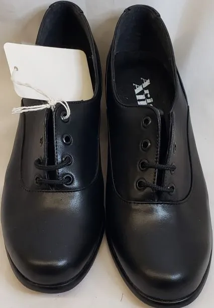 1.25" Kirsten -- Leather Sole Oxford -- Black Sky View