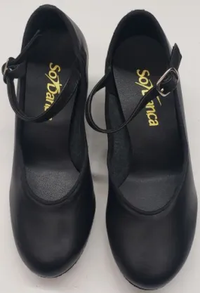 Calm Mood 1.25" Meredith Jr. -- Children's Practice Ballroom Shoe -- Black