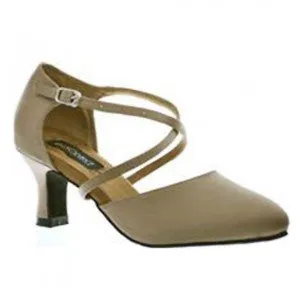 2.38" Amber -- Standard Ballroom Shoe -- Bronze Satin Light Core