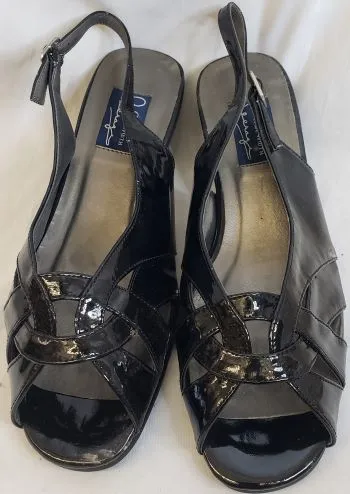 2" Abela -- Women's Dress Sandal -- Black Patent dry weather