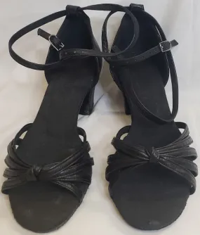 Smart Fit Field Power 2" Shauna -- Block Heel Latin Sandal -- Black