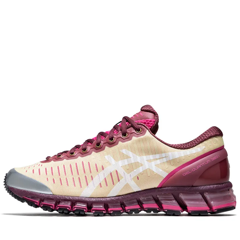 Impact Resistant Midsole Above The Clouds x Asics Gel-Quantum 360 I - Soft Yellow/Brisket Red