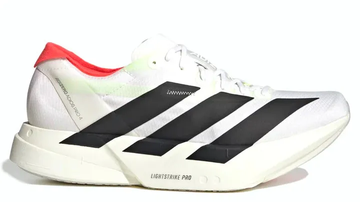 adidas Adizero Adios Pro 4 White Black Red (Women's) Wind Block
