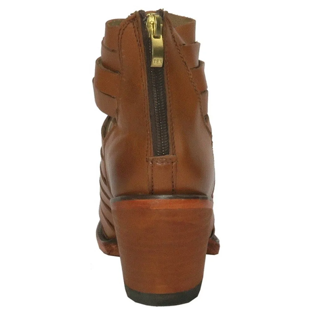 Minimal Weight Adventure Mode Getoutside Women's Lola Strappy Heel Boot in Maple