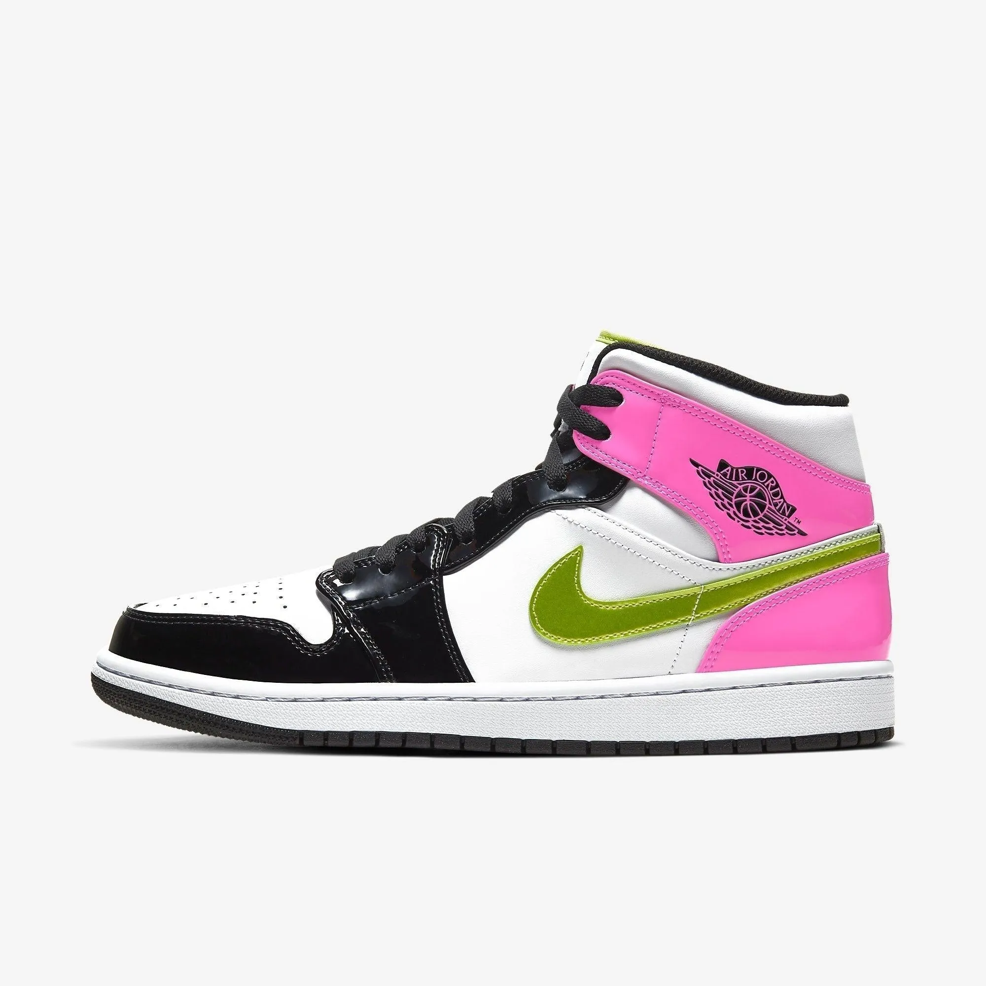 (Men's) Air Jordan 1 Mid SE 'Cyber / Fuchsia' (2020) CZ9834-100 photo shoot Dream Path