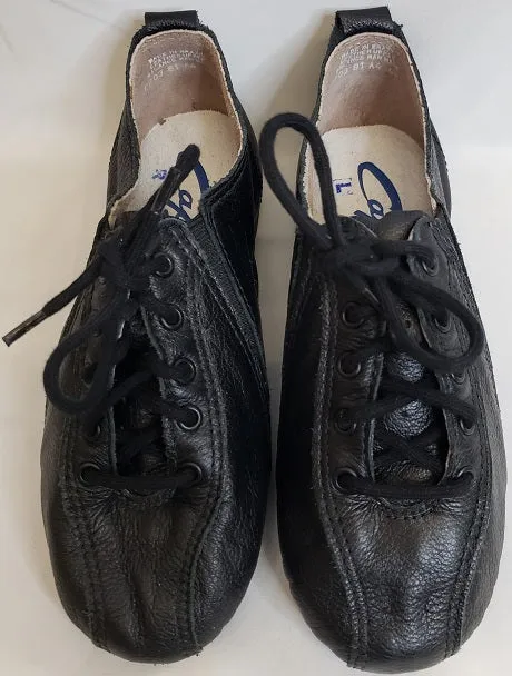 Angel Glow Abigail -- Full Sole Jazz Shoe, Suede Sole -- Black