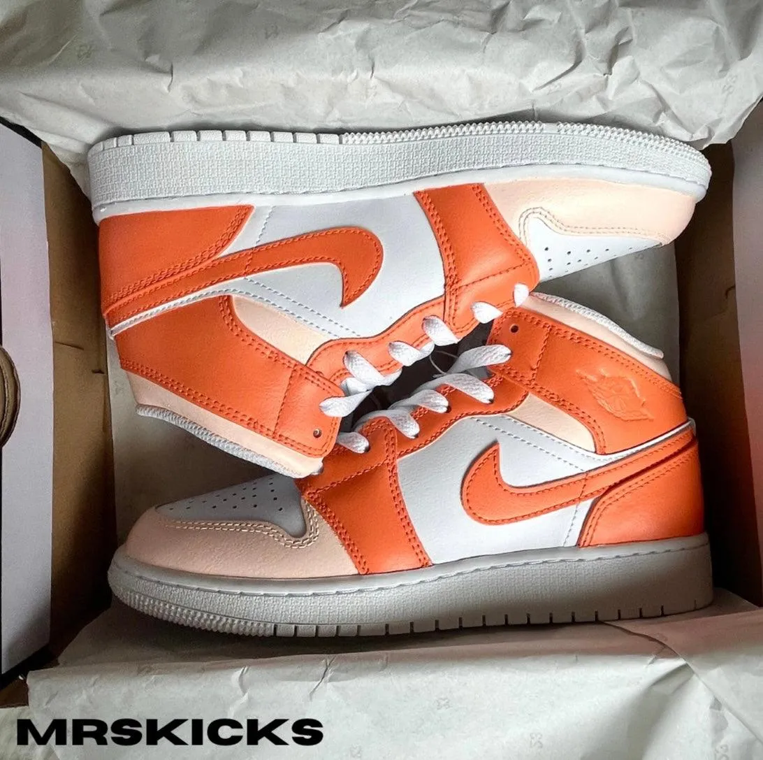 Street Cool Any Path Custom Pumpkin Latte Jordan 1