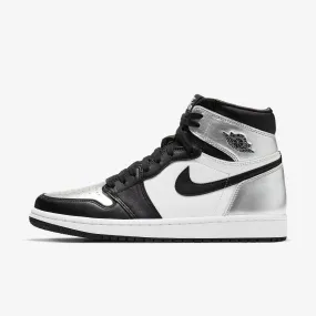 (Women's) Air Jordan 1 Retro High OG 'Silver Toe' (2021) CD0461-001 Satin Glow Seamless Fit Running Errands