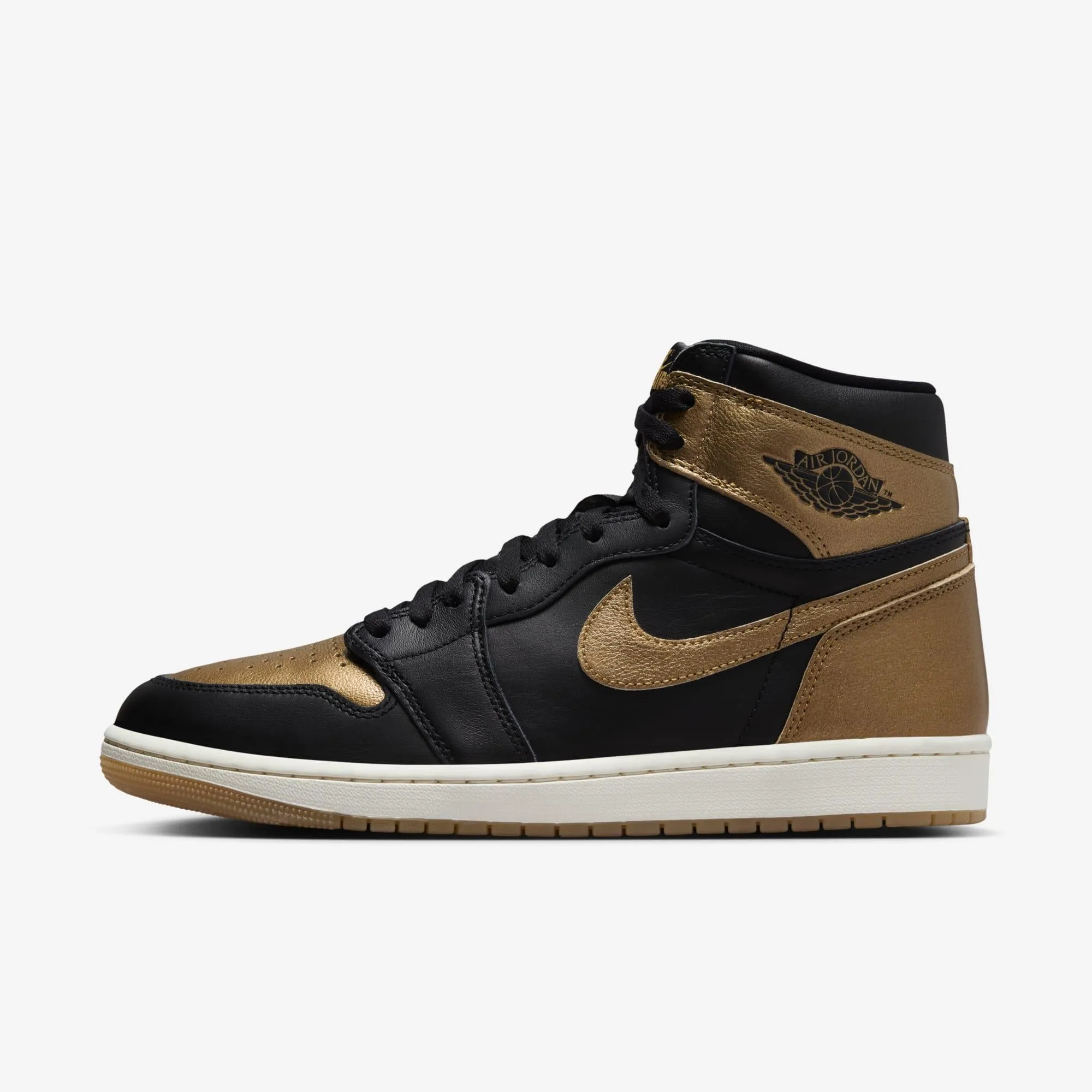 (Men's) Air Jordan 1 Retro High OG 'Metallic Gold' (2024) DZ5485-071 Toe Protection