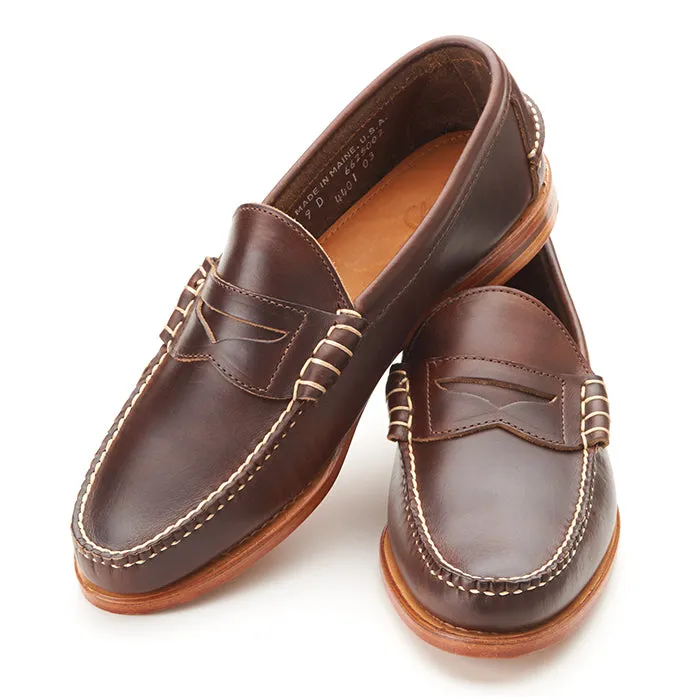 Extreme Grip Beefroll Penny Loafers - Heritage Brown