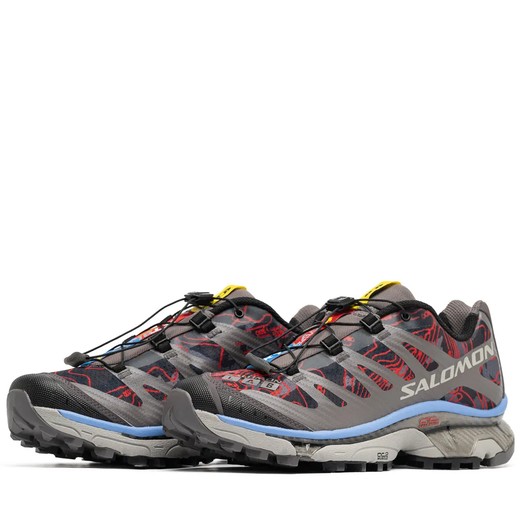 Salomon XT-4 Topography - Black/Plum Kitten suitable for kids running with reflective gear