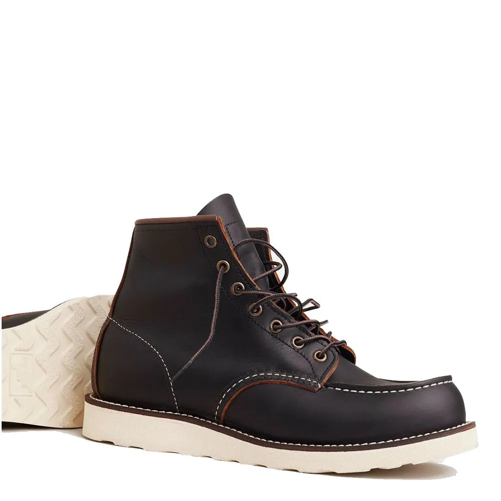 Comfortable Stability Odor Resistant All Weather Feel Red Wing Men's Classic 6 Inch Moc 8849 in Black Prairie (D Width)