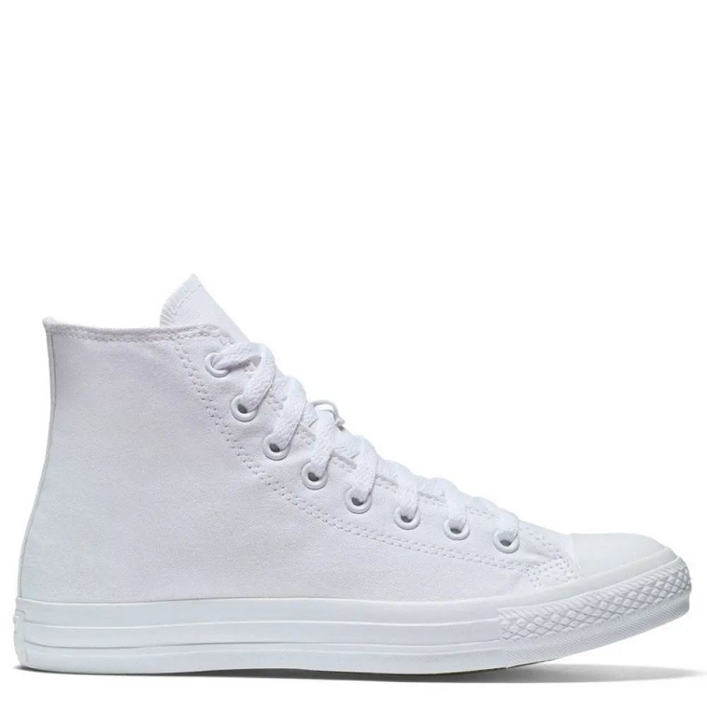 Converse Chuck Taylor All Star High Top in White Monochrome Comfortable Outdoor Comfort light shoes Summer Travel Footwear