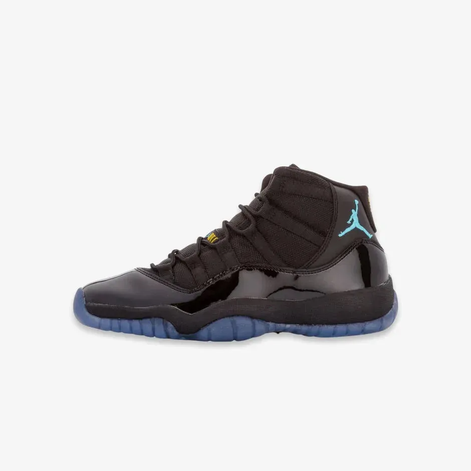 *PRE-ORDER* (GS) Air Jordan 11 Retro 'Black / Gamma Blue' (2025) 378038-017 Style Match Anti Slip Rubber Outsole
