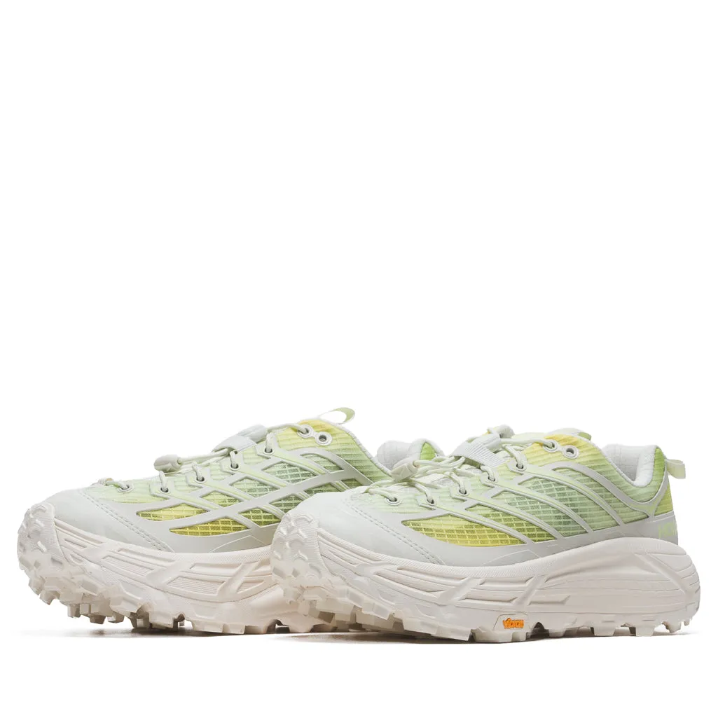 Hoka Mafate Three2 Grid - Truffle Salt/Sour Lemon 5K running shoes waterproof