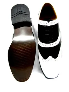 Performance Armani -- Men's Dress Oxford -- White/Black