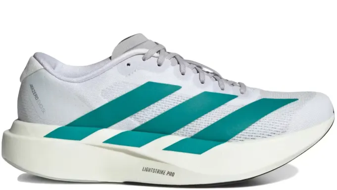 adidas Adizero Evo SL White Pure Teal (Women's) Palm Base heel cup
