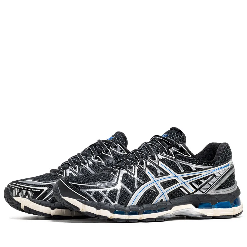 Ergonomic Lacing System Abrasion Proof Stitching Asics Gel-Kayano 20 - Black/Pure Silver
