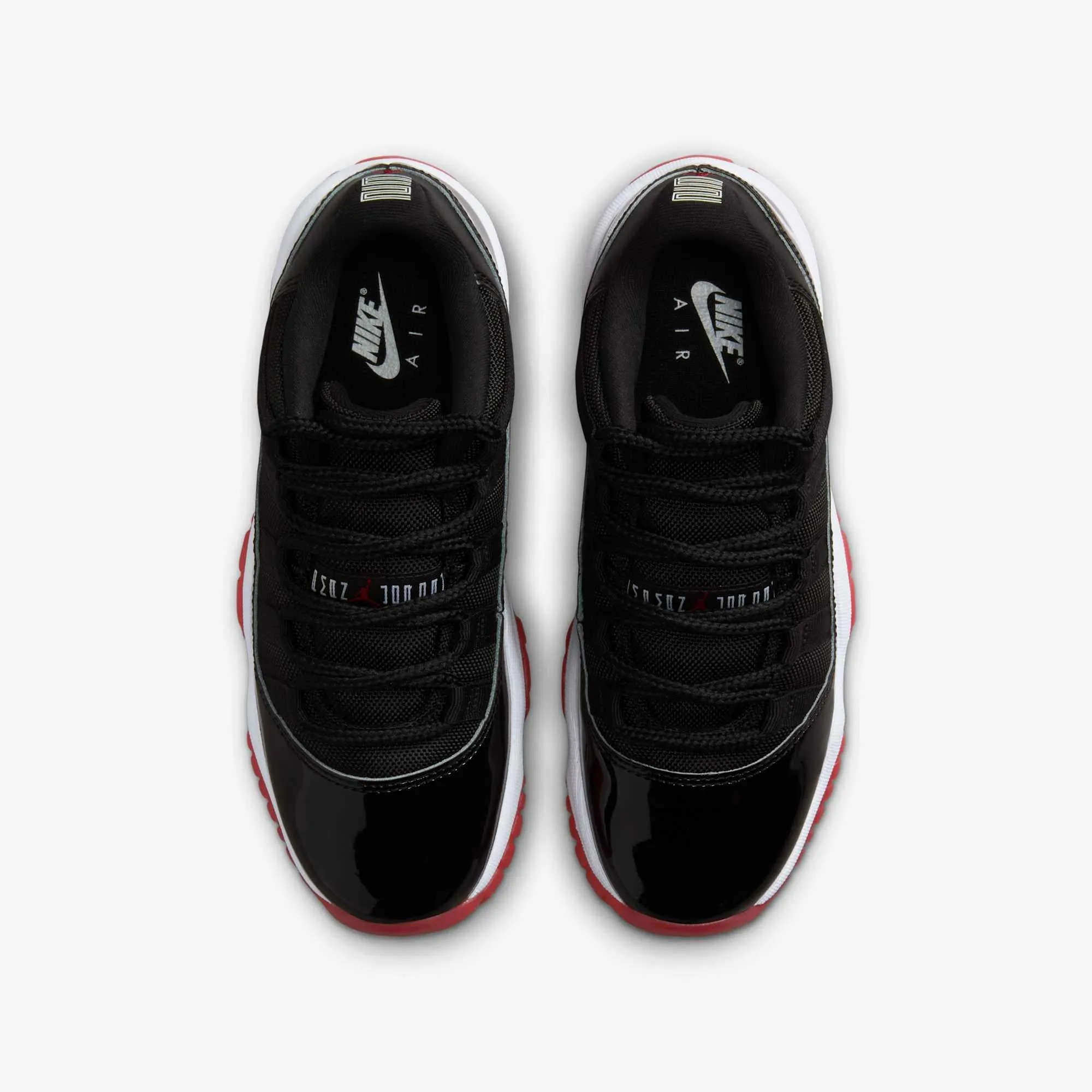 Heel Balance (GS) Air Jordan 11 Retro Low 'Playoffs / Bred' (2025) FV5121-006 Even Weight