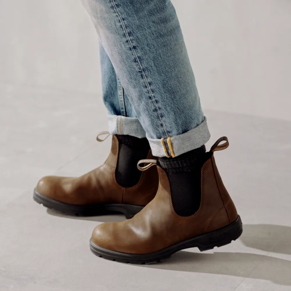 Reinforced Seams Waterproof Outdoor Trek Blundstone Classic 1609 in Antique Brown Stability Plus