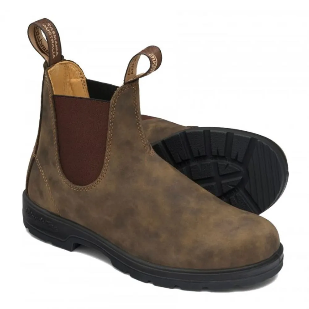 Blundstone Classic 585 in Rustic Brown Seamless Feel Anti-bacterial Wool blend