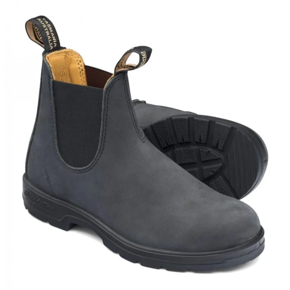 Insulated Stylish Explorer Blundstone Classic 587 in Rustic Black Elastic Ankle
