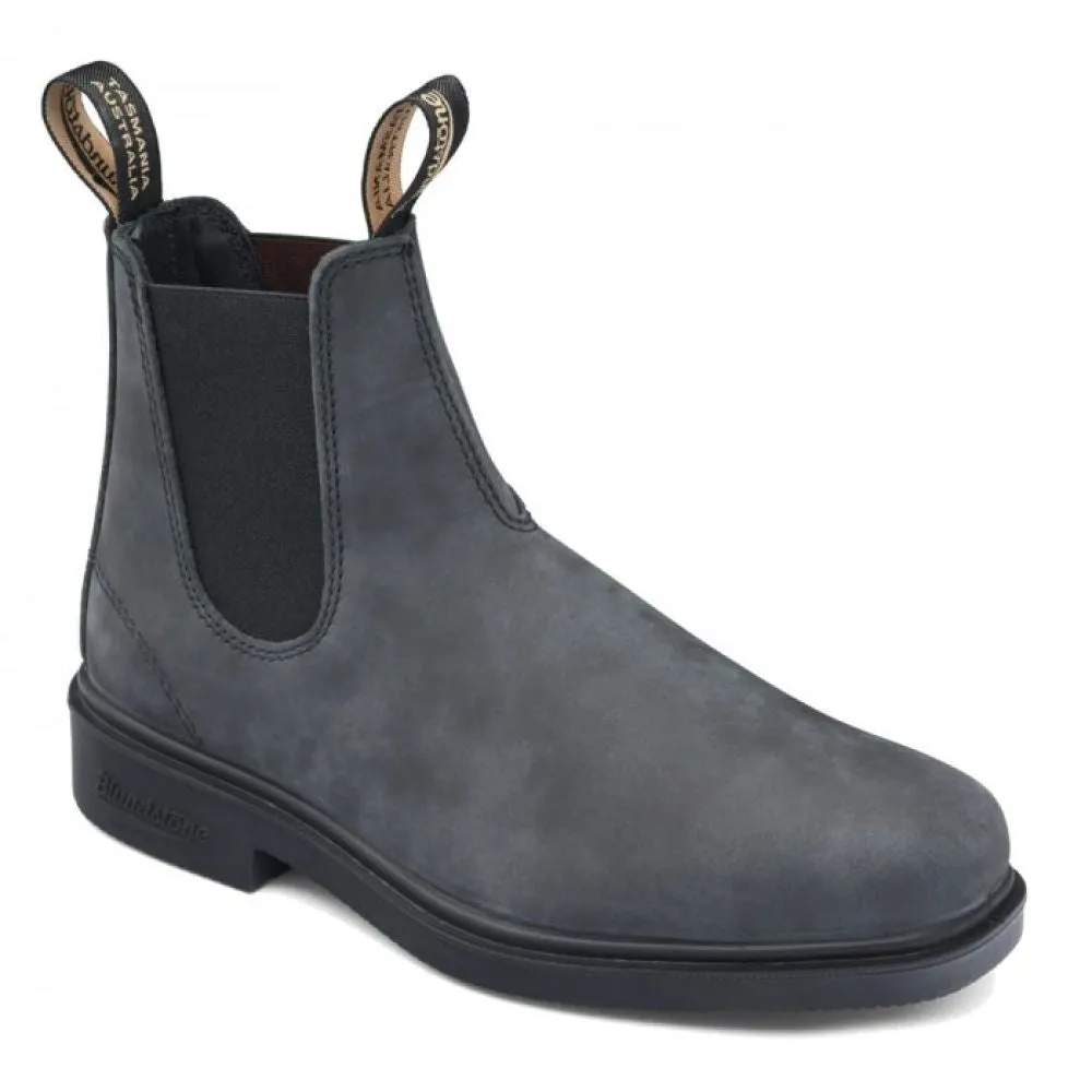 Anti Fatigue Grippy Cushion Blundstone Dress 1308 in Rustic Black