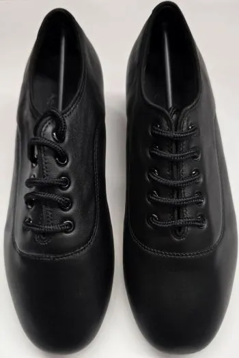 High Top Workout 1.5" Giorgio II -- Men's Split Sole Latin Ballroom Oxford -- Black