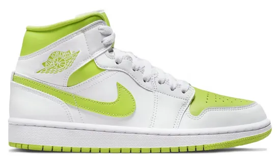 Jordan 1 Mid White Lime (W) Peak Mode
