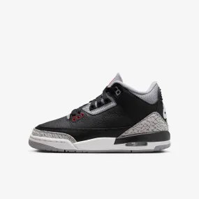 (GS) Air Jordan 3 Retro 'Black Cement' (2024) DM0967-010 Footbed Contouring Smooth Curve
