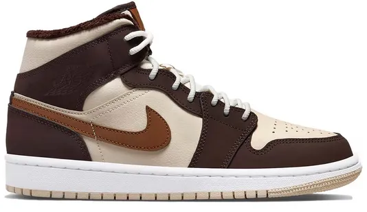 Family Fit Sun Glow Jordan 1 Mid SE Brown Basalt Oatmeal (W)