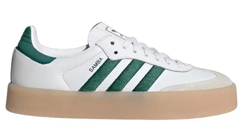 adidas Sambae White Collegiate Green (W) Slim Form Ultra Light Urban Walkers