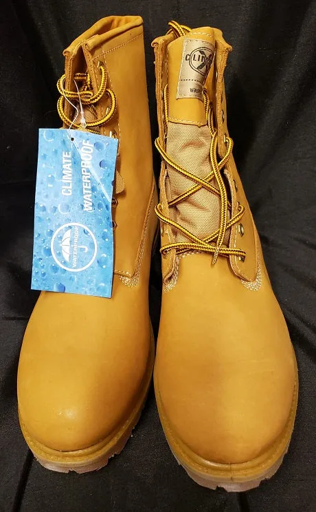 Marshall -- Men's 8" Insulated Waterproof Work Boot -- Wheat Nubuck High Shaft Cool Weather