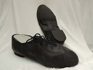 Children's Jazz Soft -- Split Sole Jazz Oxford -- Black Kind Glow Peace Step