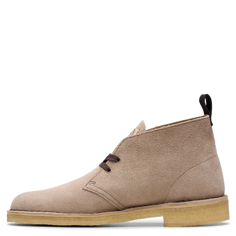 Comfortable Heel Quick Drying Adventure Journey Clarks Men's Desert Boot in Wolf Suede Stylish Protection