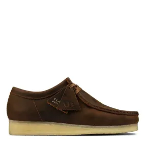 Comfortable Posture Clarks Men's Wallabee in Beeswax Ultra Flex