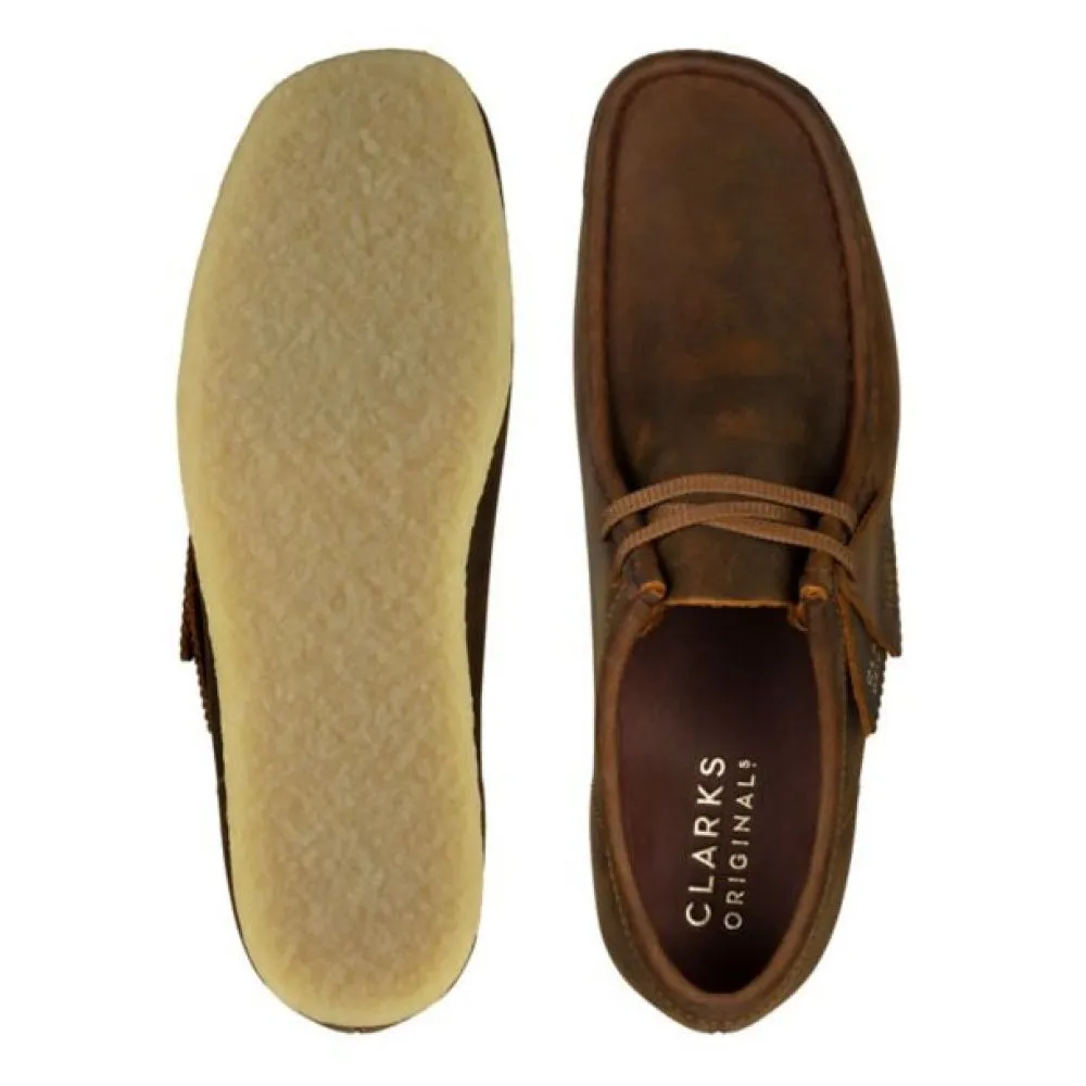 Clarks Men's Wallabee in Beeswax Ultra Flex Anti Odor Weekend Camping Wind Barrier
