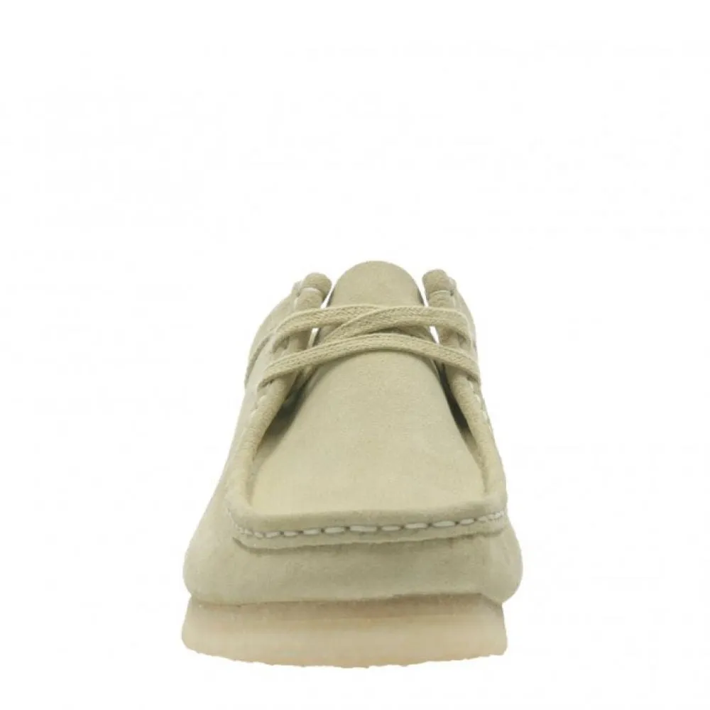 Clarks Men's Wallabee in Maple Suede All Weather Structure Men Edge