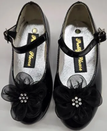 Rejine -- Infant's Mary Jane Strap Shoe -- Black Patent Match Fit Elegant Mood