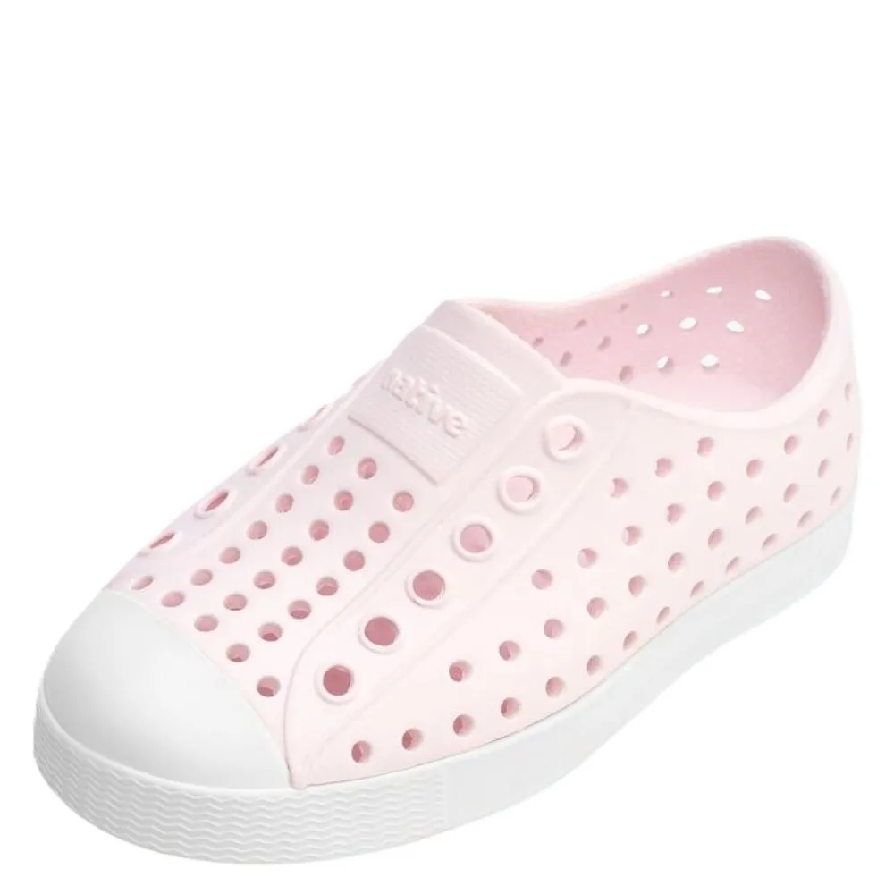 Native Kids Jefferson Sugarlite in Milk Pink/ Shell White Mid Top
