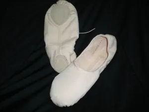 Work Ready Spring Jump Wendy -- Canvas Split Sole Ballet -- Peach