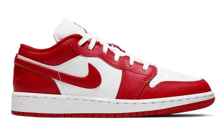 Jordan 1 Low Gym Red White (GS) Red Glow