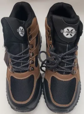 Austen -- Men's Suedine Hiker -- Brown/Black Comfort Grip heel cup