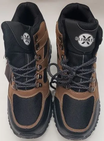 Austen -- Men's Suedine Hiker -- Brown/Black Comfort Grip heel cup