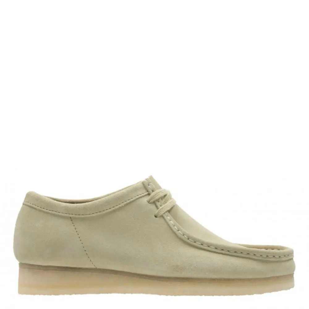 Comfortable Outsole Clarks Men's Wallabee in Maple Suede Storm Mode Multi-Function Wear