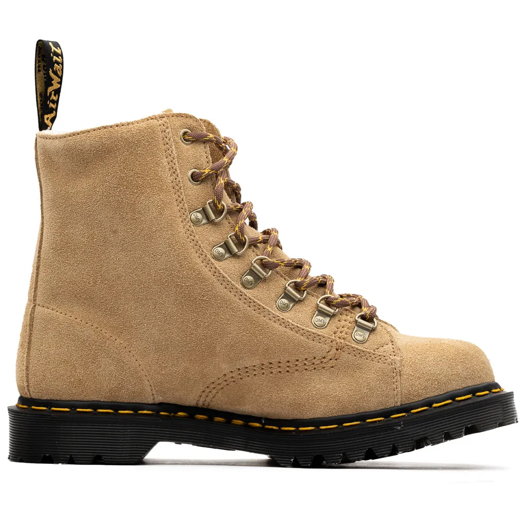 Dr. Martens Barton Suede Boots - Sand Sleek Design
