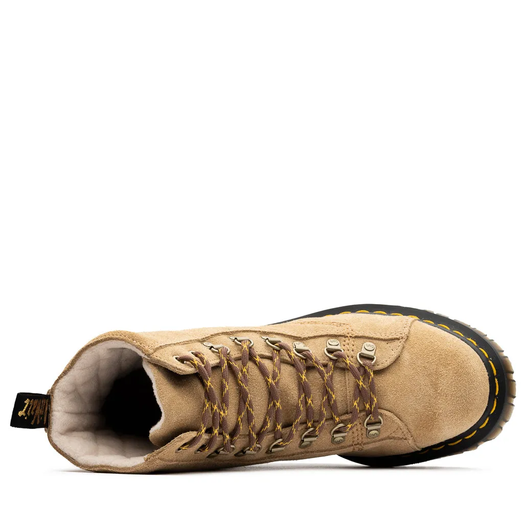Dr. Martens Barton Suede Boots - Sand Comfort Lining Mountain Climber Tactical Gear