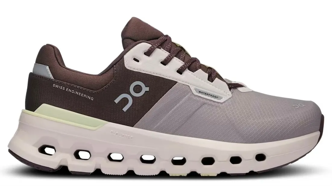 Synthetic Upper On Running Cloudrunner 2 Waterproof Zinc Seedling (Women's)