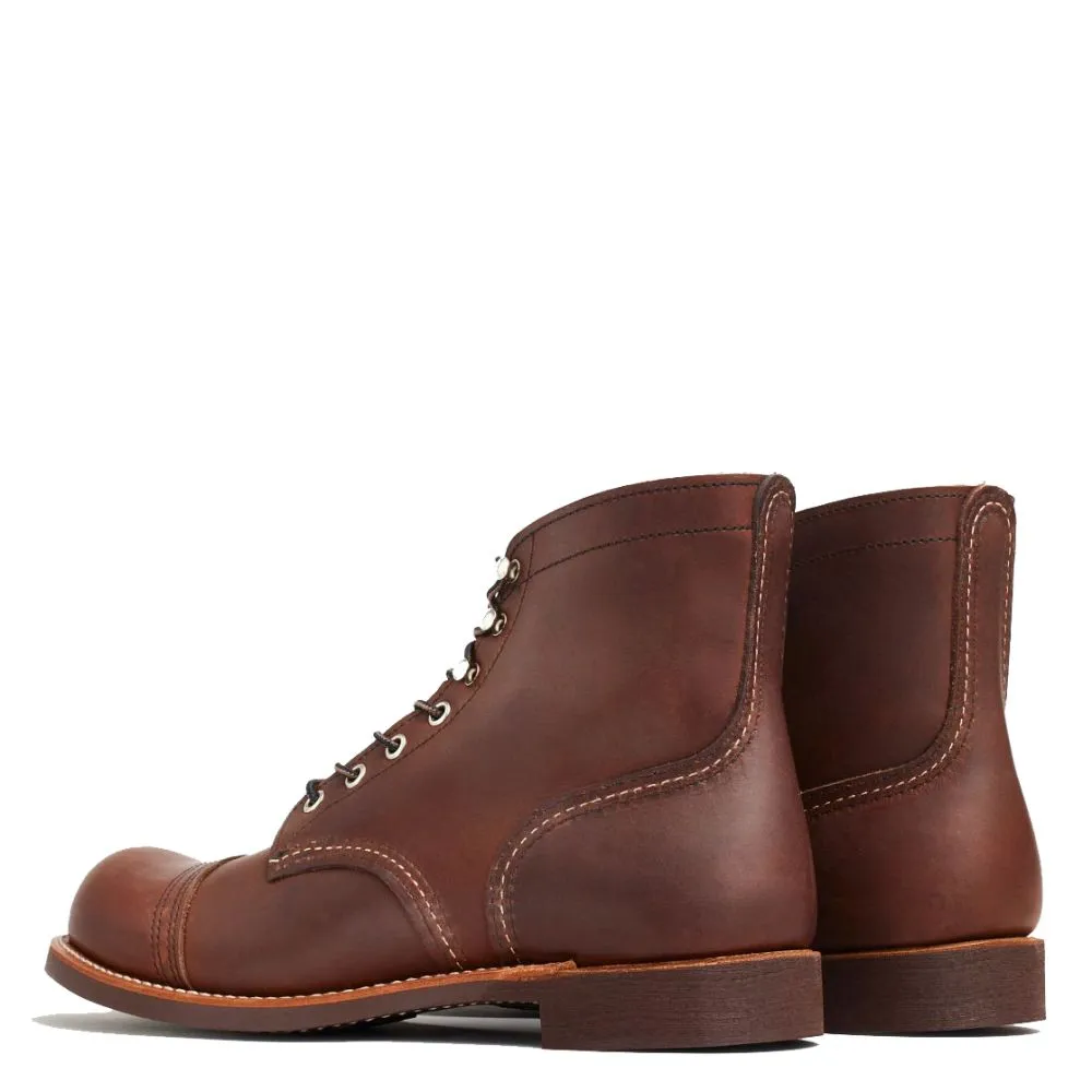 Comfortable Working Red Wing Men's Iron Ranger 8111 in Amber Square Toe Classic Fit